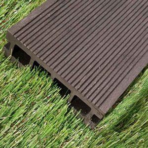 charcoal dark wpc hollow decking