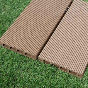 sandy brown wpc hollow decking from japan